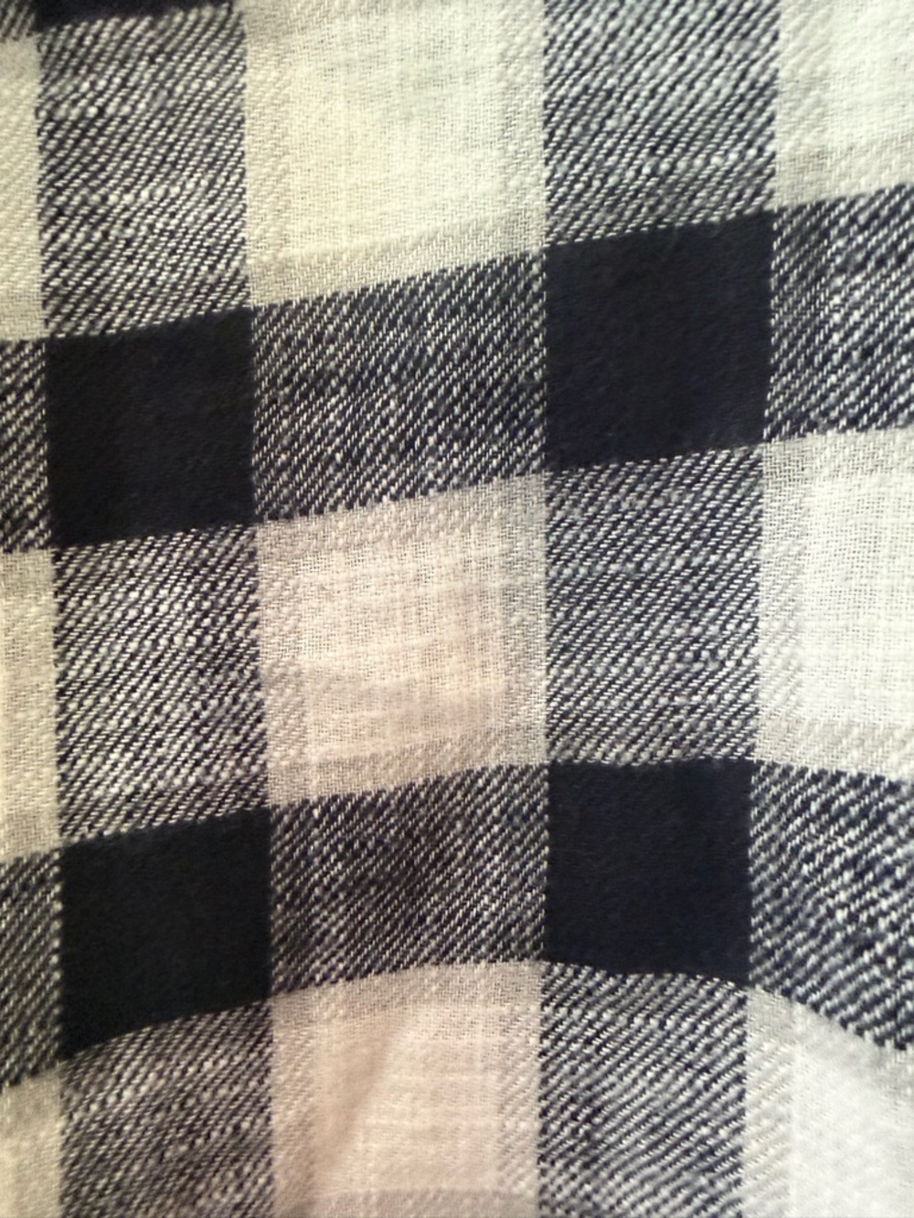 American Eagle Navy & Cream Plaid Hooded Grunge Cropped Shacket - Picture 6 of 10